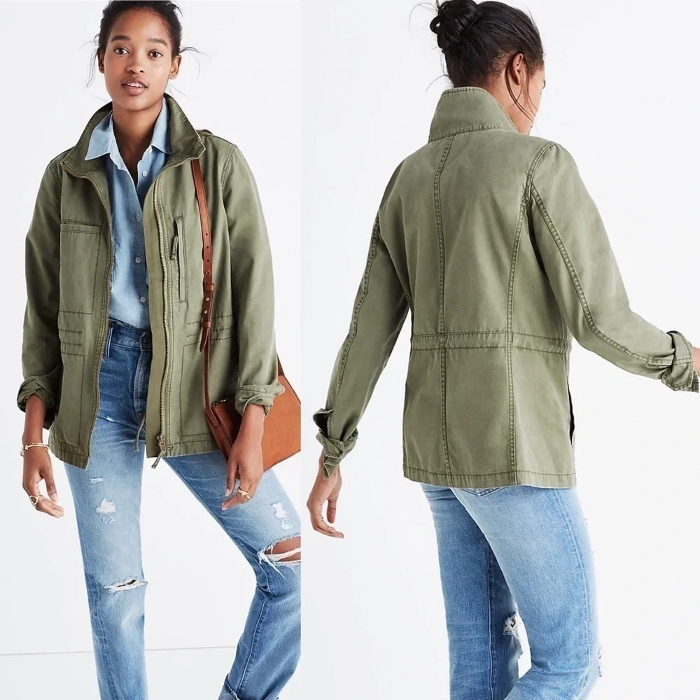 Madewell Fleet Jacket Olive Green Size XXS - Picture 1 of 14